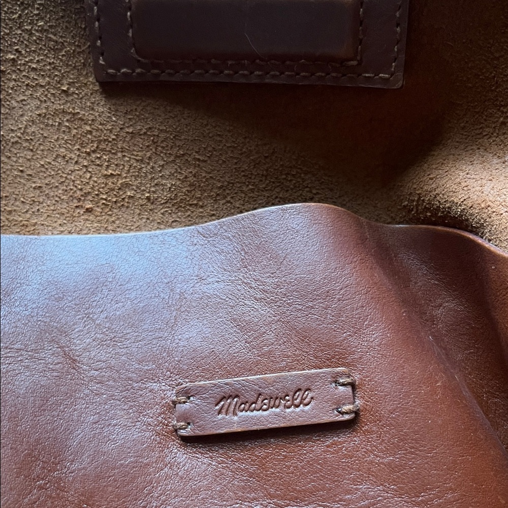 Madewell Brown Leather Tote Bag - Picture 6 of 9